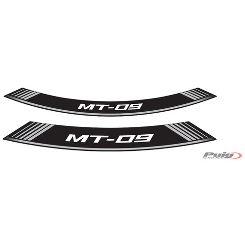 Puig KIT 8 RIM STRIPS MT-09 C/SILVER