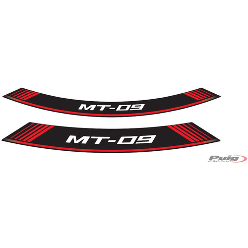 Puig KIT 8 RIM STRIPS MT-09 C/RED