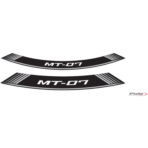 Puig KIT 8 RIM STRIPS MT-07 C/SILVER