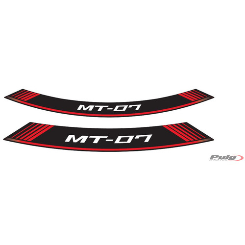 Puig KIT 8 RIM STRIPS MT-07 C/RED