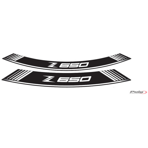 Puig KIT 8 RIM STRIPS Z650 C/WHITE