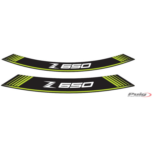 Puig KIT 8 RIM STRIPS Z650 C/GREEN