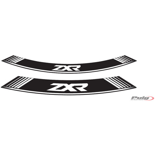 Puig KIT 8 RIM STRIPS ZXR C/WHITE