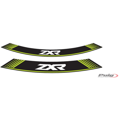 Puig KIT 8 RIM STRIPS ZXR C/GREEN