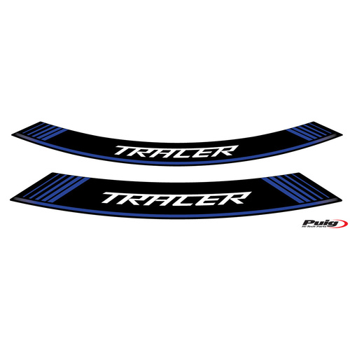 Puig KIT 8 RIM STRIPS TRACER C/BLUE