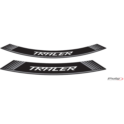 Puig KIT 8 RIM STRIPS TRACER C/SILVER