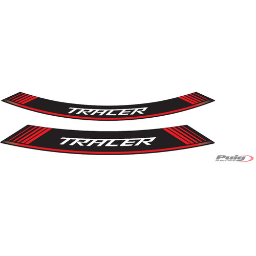 Puig KIT 8 RIM STRIPS TRACER C/RED