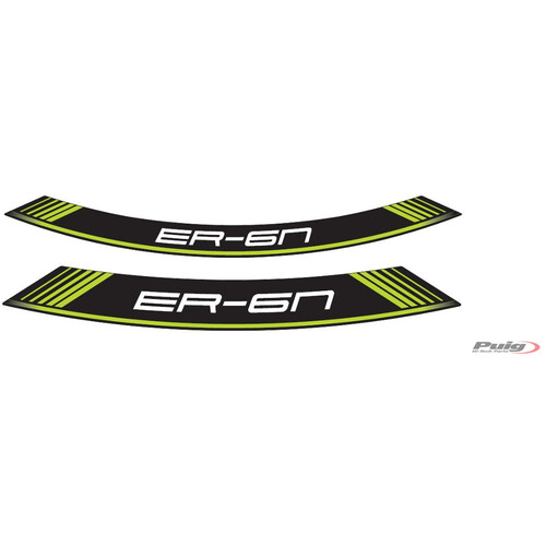 Puig KIT 8 RIM STRIPS ER6 C/GREEN