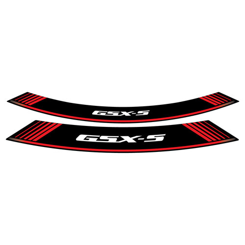 Puig KIT 8 RIM STRIPS GSXS C/RED