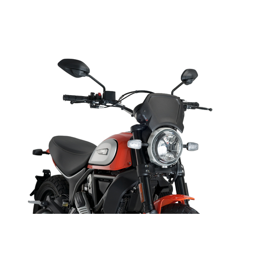 Puig ALUMINIUM FRONT PLATE FOR DUCATI SCRAMBLER C/BLAC