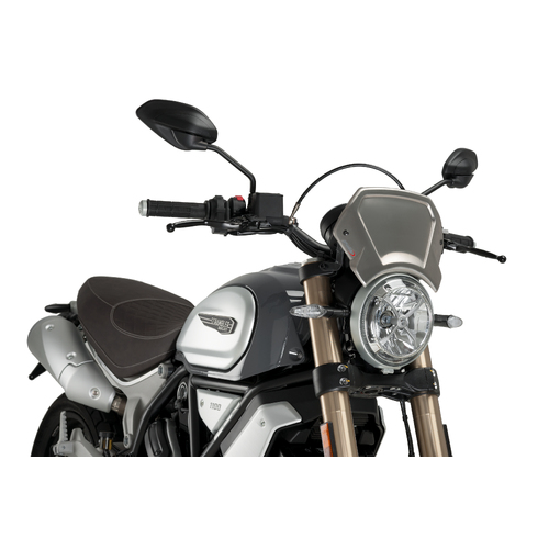 Puig ALUMINIUM FRONT PLATE FOR DUCATI SCRAMBLER C/ALU