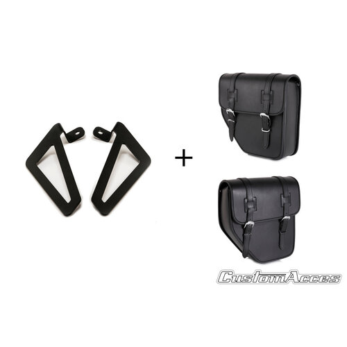 Custom Acces SET OF SADDLEBAGS MODEL IBIZA + UNIVERSAL HOLDER W