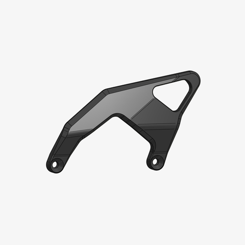 Bonamici Racing Aluminum heel plate for K021 - K022 - left side