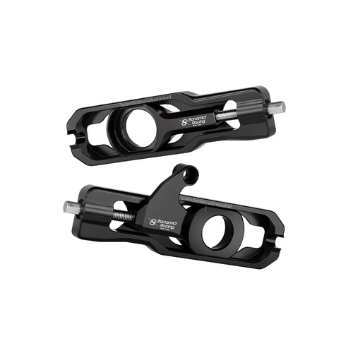 Bonamici Racing Chain Adjuster With Caliper Support For Yamaha YZF-R6 (2017 - Onwards) - Black