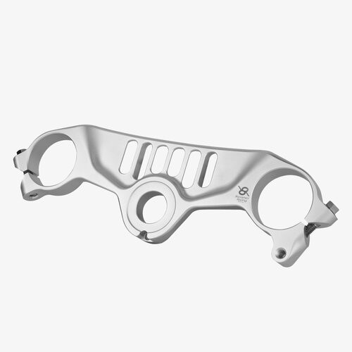 Bonamici Racing Aluminum top triple clamp Kawasaki ZX-10R “Race” 16-20 - SILVER