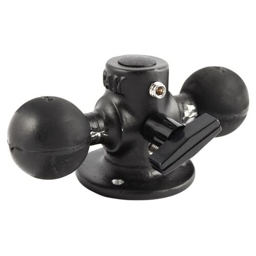 RAM-217 - RAM DBL BALL W/ 2 1/2" DIA BASE & KNOB