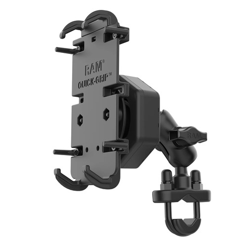 RAM-B-149Z-A-PD4-462 - UNPKD RAM QUICK GRIP HOLDERWITH MALE PIN LOCK AND ANTI-VIBRATION WITH SHORT ARM AND U BOLT