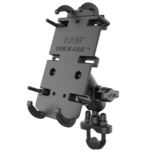 RAM-B-149Z-A-PD4 - RAM QUICK-GRIP XL PHONE HOLDER FOR LARGER DEVICES WITH SHORT ARM AND U-BOLT