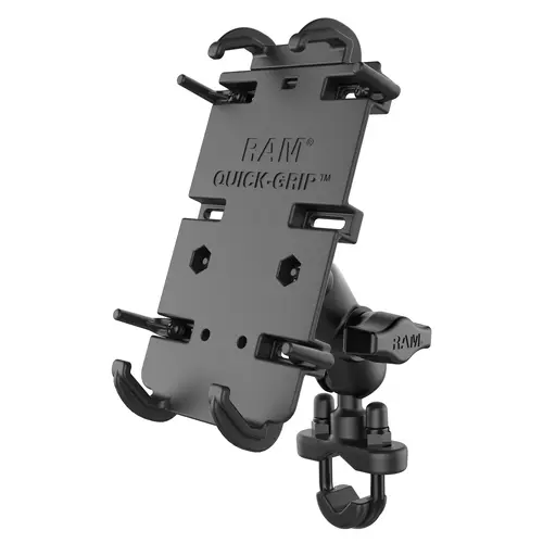 RAM-B-149Z-A-PD4U - RAM® Quick-Grip™ XL Phone Mount with Handlebar U-Bolt Base - Short