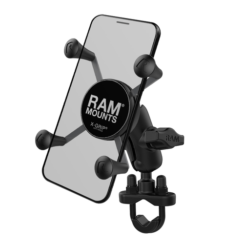 RAM-B-149Z-A-UN7U - RAM® X-Grip® Phone Mount with Handlebar U-Bolt Base - Short