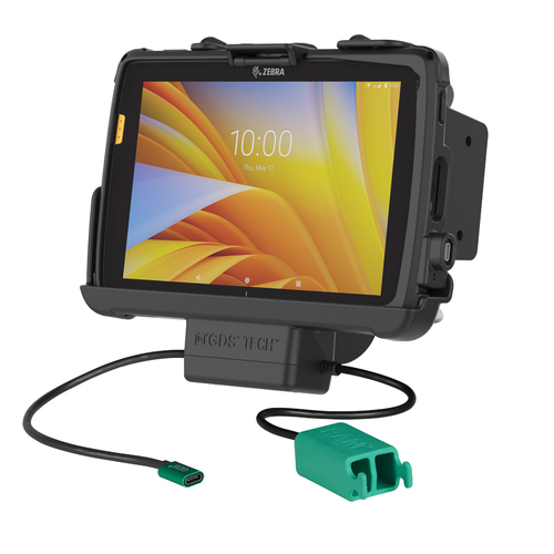 RAM-GDS-DOCK-ZE20PD2U - GDS POWER + DUAL DATA VEHICLE DOCK FOR ZEBRA ET40/45 8" TABLETS WITH INTELLISKIN