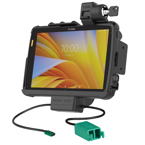 RAM-GDS-DOCKL-ZE21PD2U - GDS POWER + DUAL DATA VEHICLE LOCKING DOCK FOR ZEBRA ET40/45 10" TABLET IN INTELLISKIN