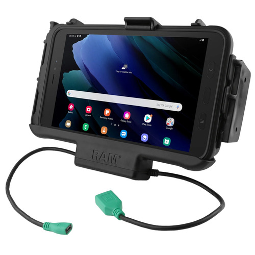 RAM-HOL-SAM60PDNU - UNPKD EZ-ROLL'R POWER AND DATA DOCK WITH NFC FOR SAMSUNG TAB ACTIVE2 & TAB ACTIVE3