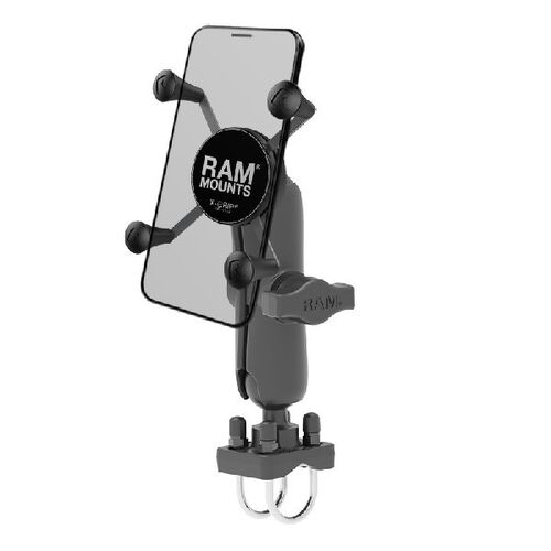 RAM-HOL-UN7B-235U - UNPKD RAM X-GRIP WITH DBL UBOLT RAIL MNT