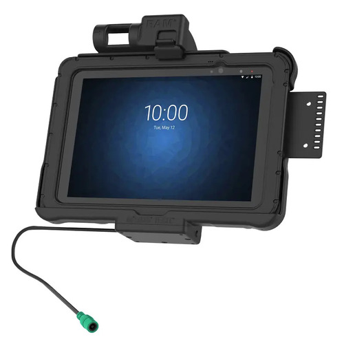 RAM-HOL-ZE11PU - RAM POWER ONLY SPRING LOADED CRADLE FOR ZEBRA ET5X 10.1" SERIES TABLETS