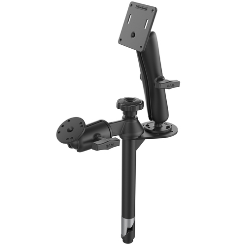 RAM-VP-SW2F-8-2461 - RAM 8" UPPER TELE-POLE WITH FLANGE, SWING ARM AND RAM-101-D-2461 MOUNT