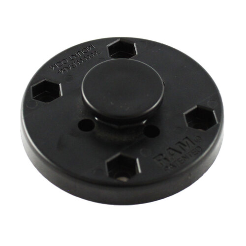 RAP-293U - RAM 2-1/2" DIA. BASE W/ OCTAGON BUTTON