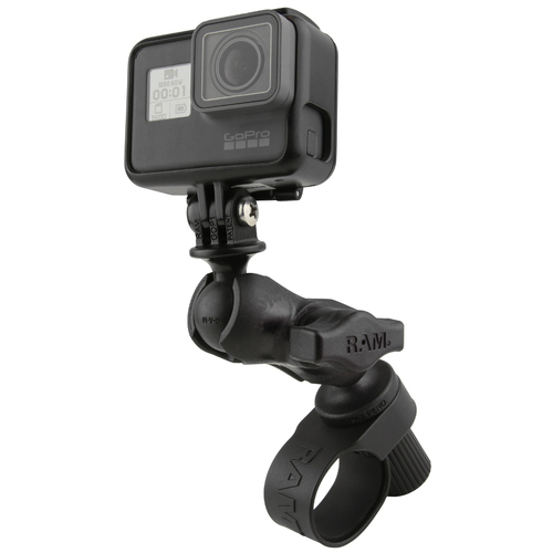 RAP-B-460-A-GOP1U - UNPKD RAM HANDLEBAR MOUNT WITH ACTION CAMERA ADAPTER SHORT ARM