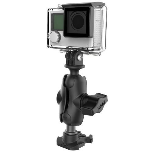 RAP-B-GOP2-A-GOP1U - GOPRO BASE & CAMERA ADAPTER W/ SHRT ARM