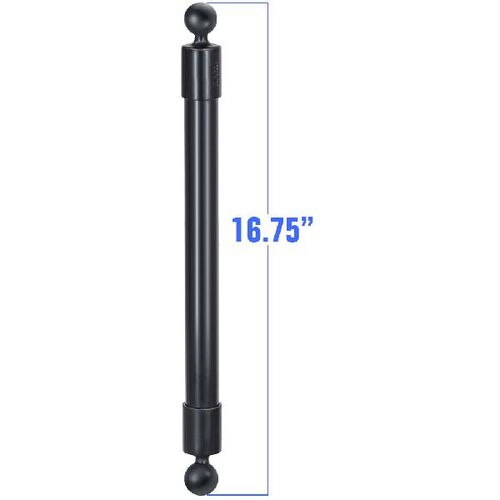 RAP-BB-230-18U - RAM 1" BALL TO 1" BALL EXT. POLE  16.75" LG