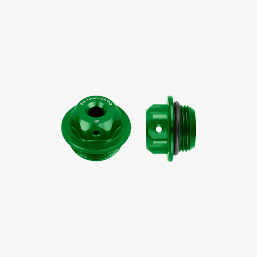 Bonamici Racing Aluminum oil cap for Ducati M22x1,5 - GREEN