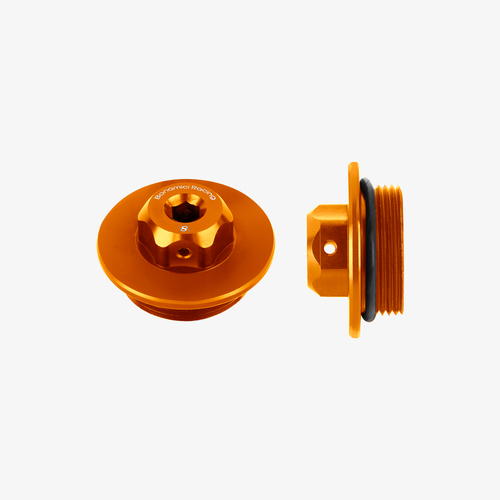 Bonamici Racing Aluminum oil cap for Kawasaki M30x1,5 - ORANGE