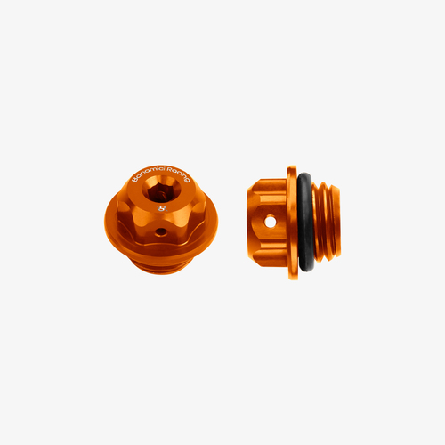 Bonamici Racing Aluminum oil cap for Honda - Ducati 848/1098/1198 M19,5x2,5 - ORANGE