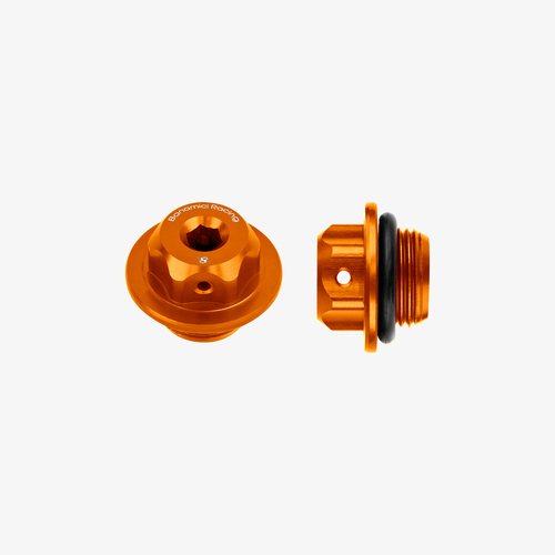 Bonamici Racing Aluminum oil cap for Suzuki M20x1,5 - ORANGE