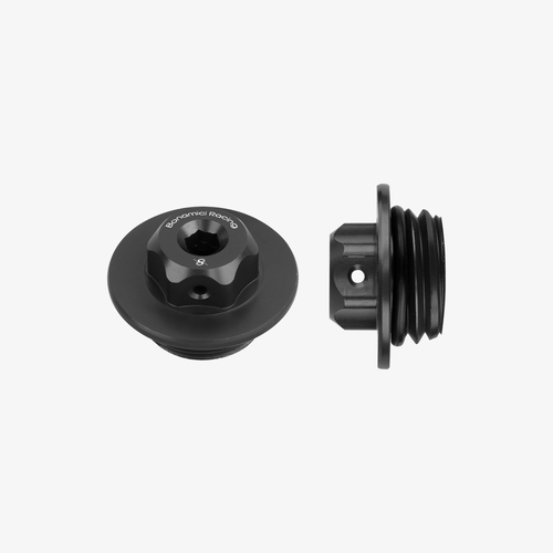 Bonamici Racing Aluminum oil cap for Yamaha M27x3 - BLACK