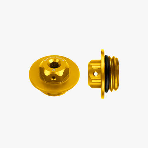 Bonamici Racing Aluminum oil cap for Yamaha M27x3 - GOLD