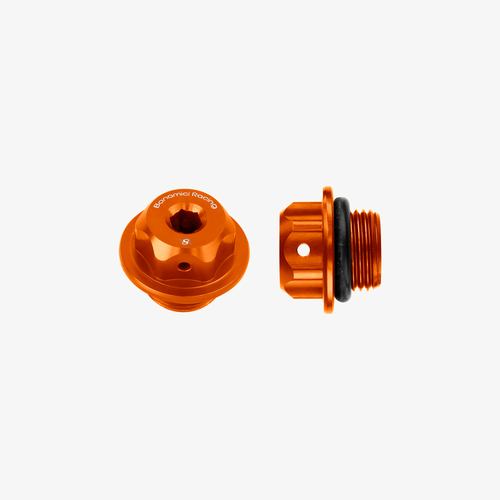 Bonamici Racing Aluminum oil cap for Aprilia Tuareg M18x1,5 - ORANGE