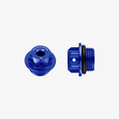 Bonamici Racing Aluminum oil cap for Aprilia RS660 M20x1,5 - BLUE