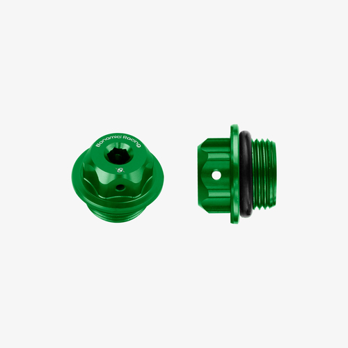 Bonamici Racing Aluminum oil cap for Aprilia RS660 M20x1,5 - GREEN