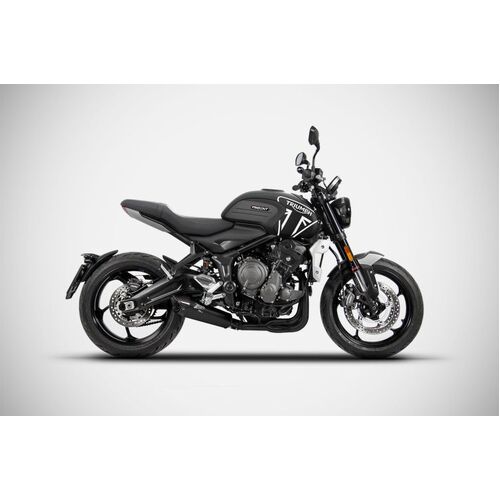 Zard Stainless Steel Homologated Exhaust For Triumph Trident 660 (2021 - Onwards) - Black